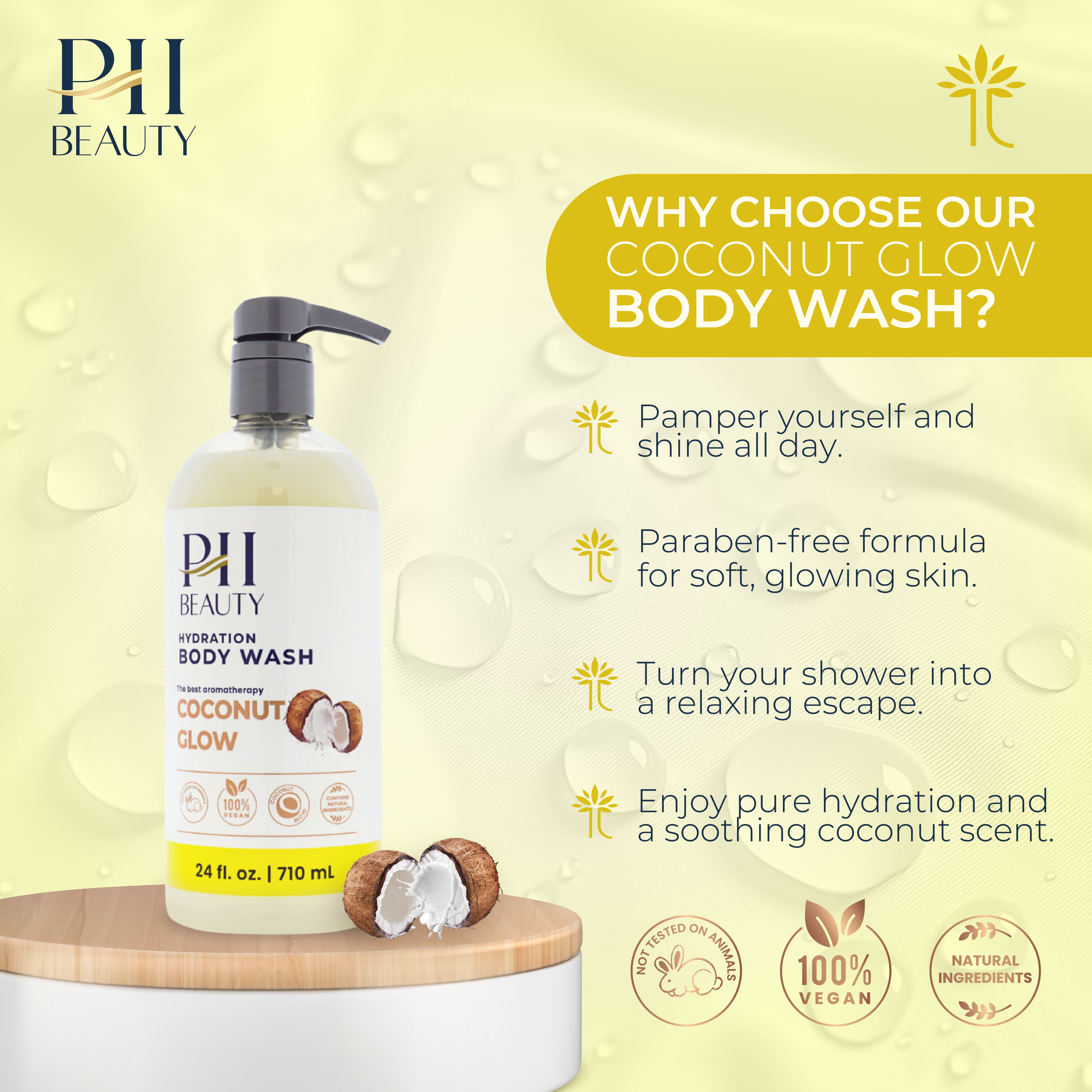 Gel de baño de coco