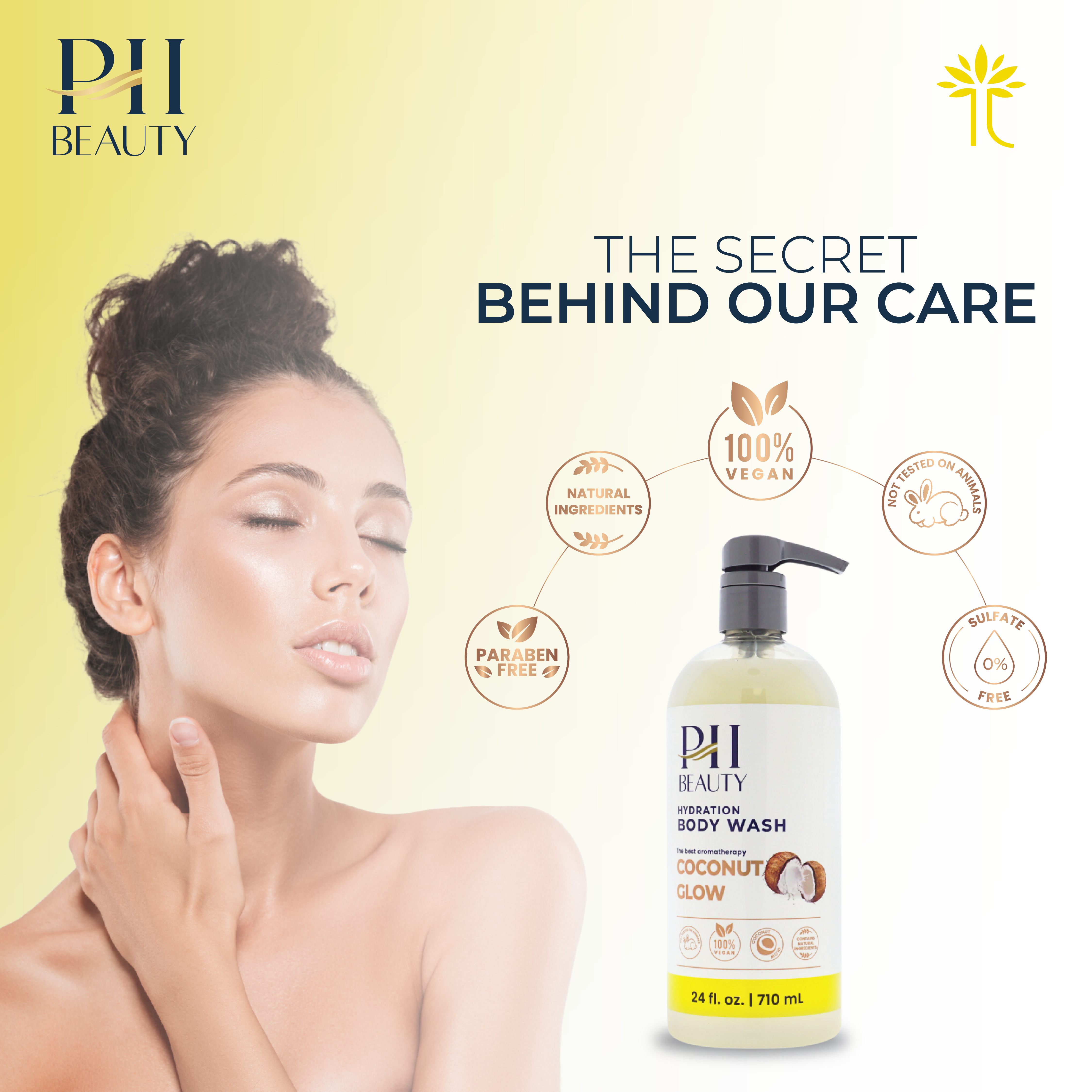 Gel de baño de coco